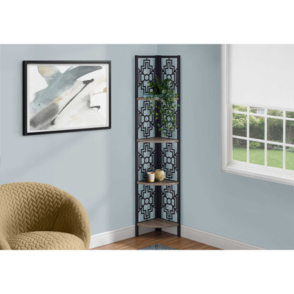 62" BOOKCASE M3623 - Espresso / White / Dark Taupe