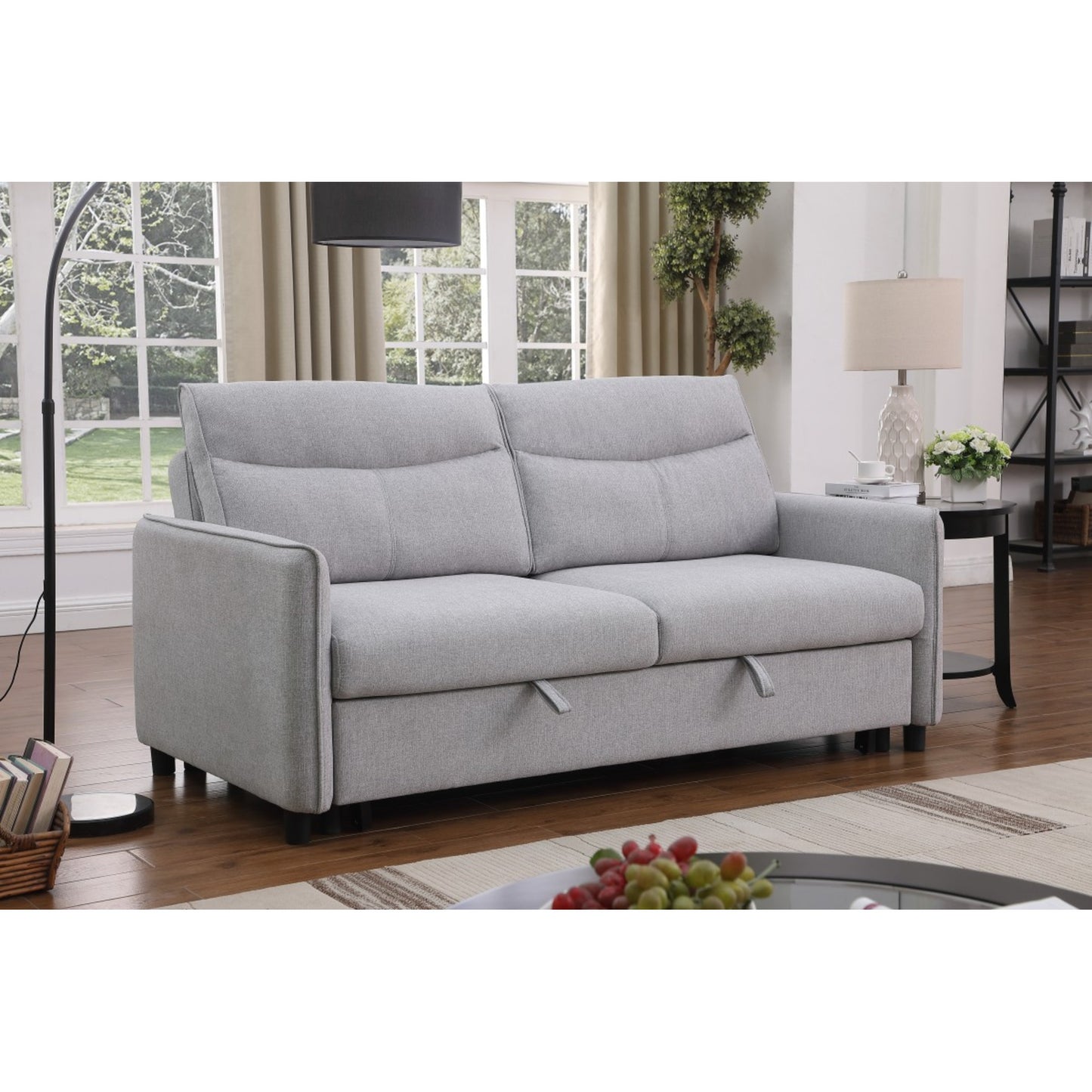 Harold 3-Seater Sofa Bed - Light Grey B 50021