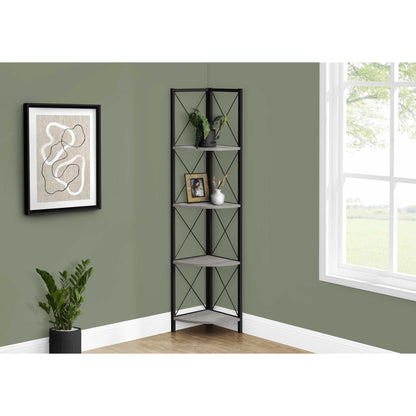 60" BOOKCASE M3646 - Brown Reclaimed / Grey / Dark Taupe / White Marble / Natural / Black / Black Marble / Espresso