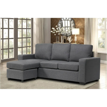 Reversible Sectional with 2 Throw Pillow - 6052