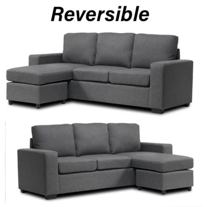 Reversible Sectional with 2 Throw Pillow - 6052