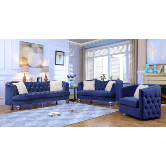 3Pc Sofa Set - 1757 Blue Collection