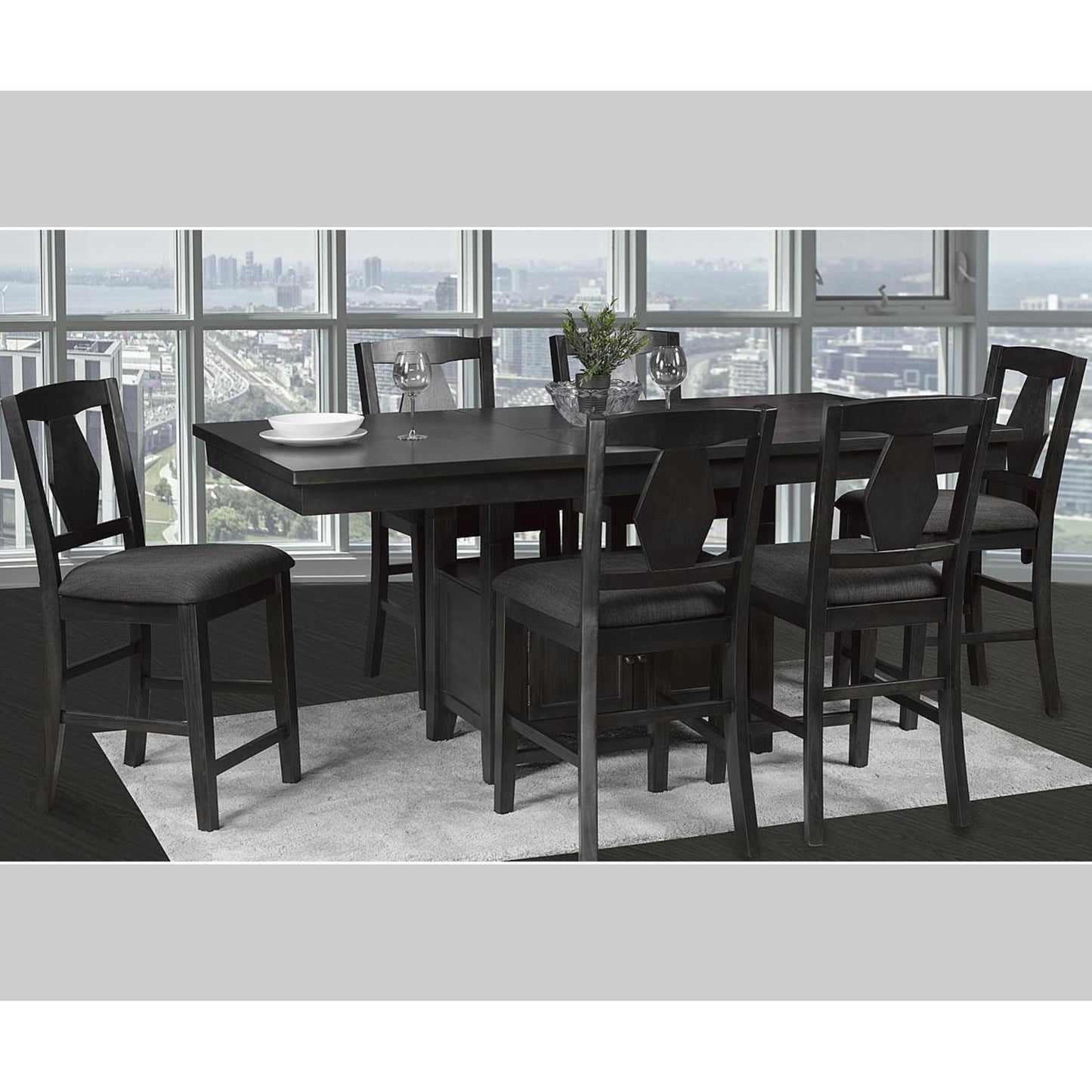 Violet 6pc Pub Dining Set -KW P4278