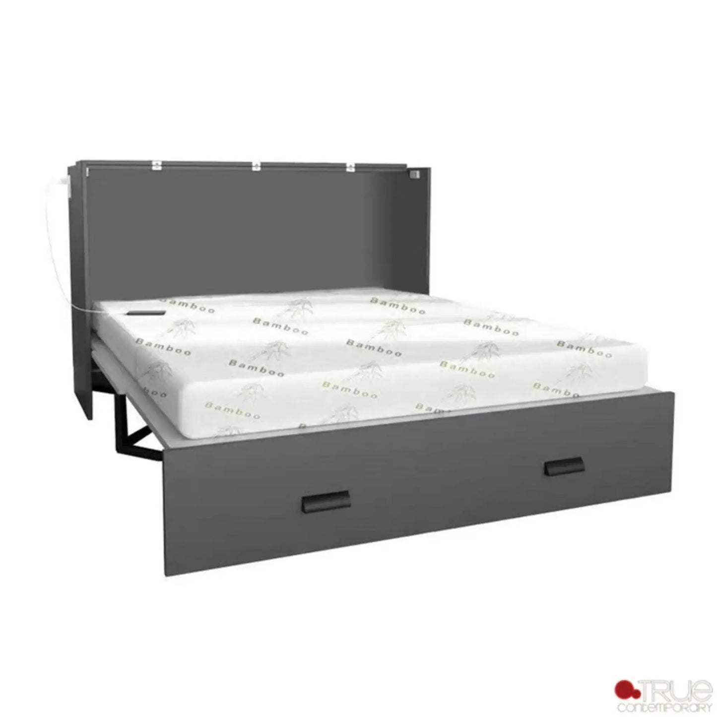 Hyde Murphy Cabinet Bed with 6" Memory Foam Mattress