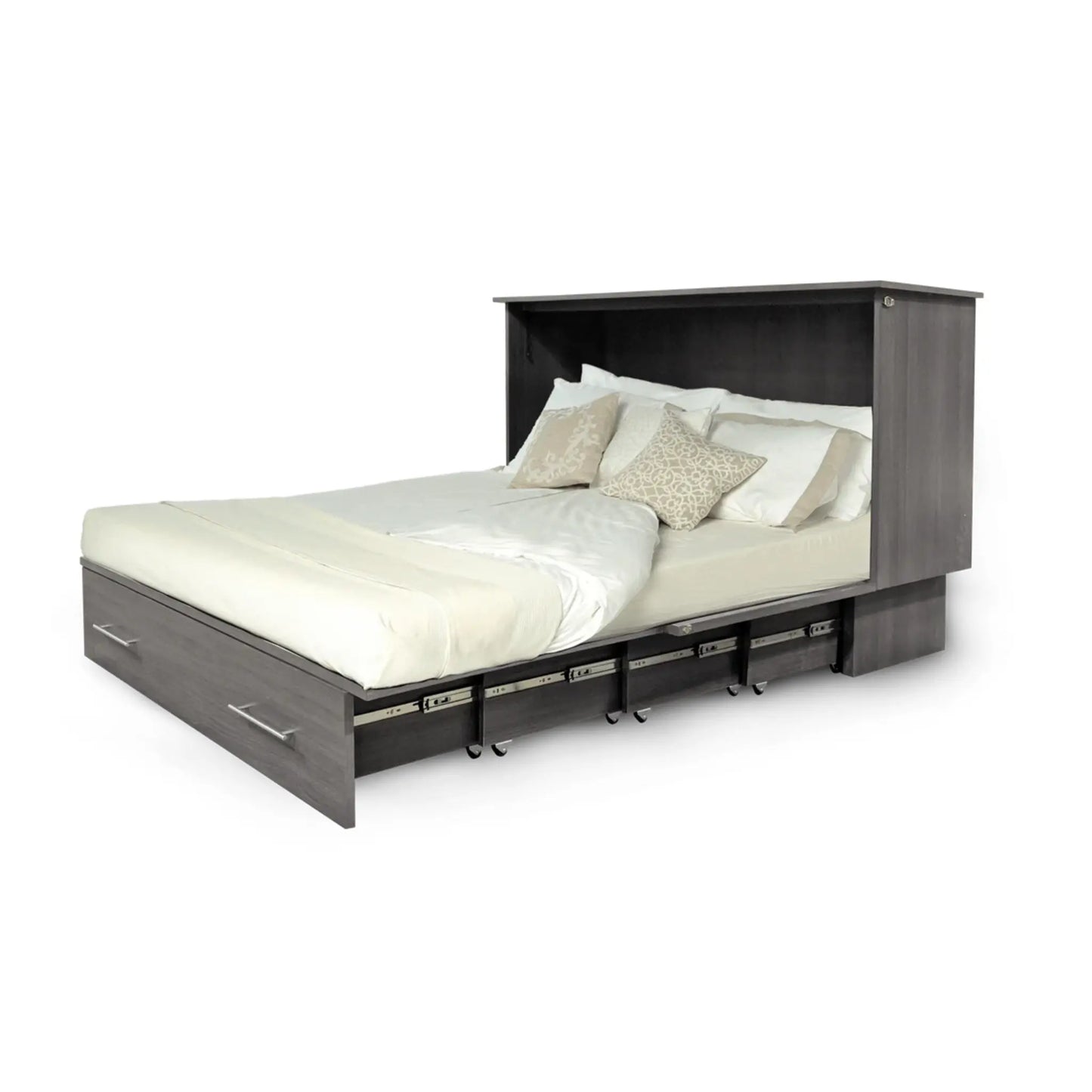 Midtown Cabinet Bed with 5" Queen Size High Density Foam Mattress