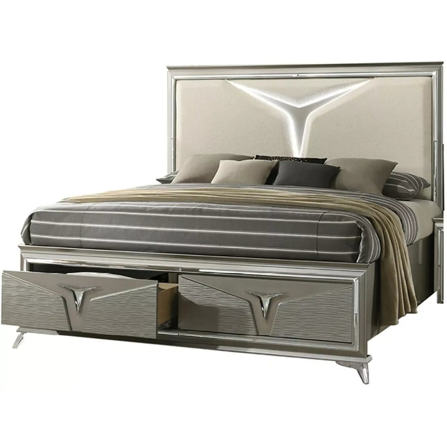 Samantha Bedroom Set B1591 (Olive Silver)