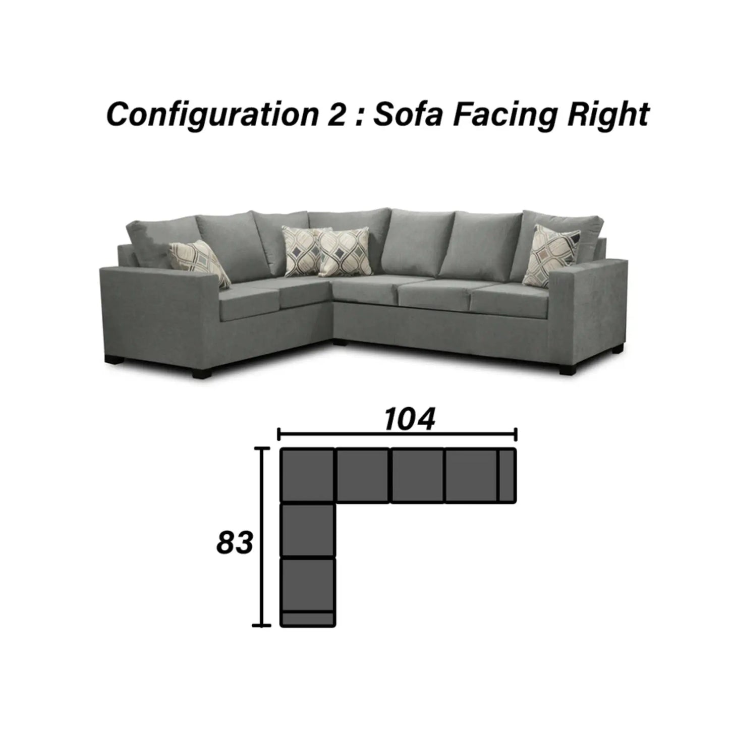 1406 SECTIONAL  -  MADE IN CANADA 3x2