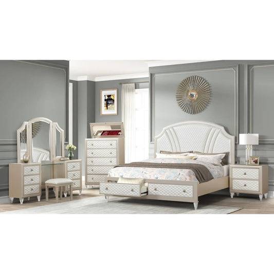 Tiffany Bedroom Set B1311 (Rose Gold)