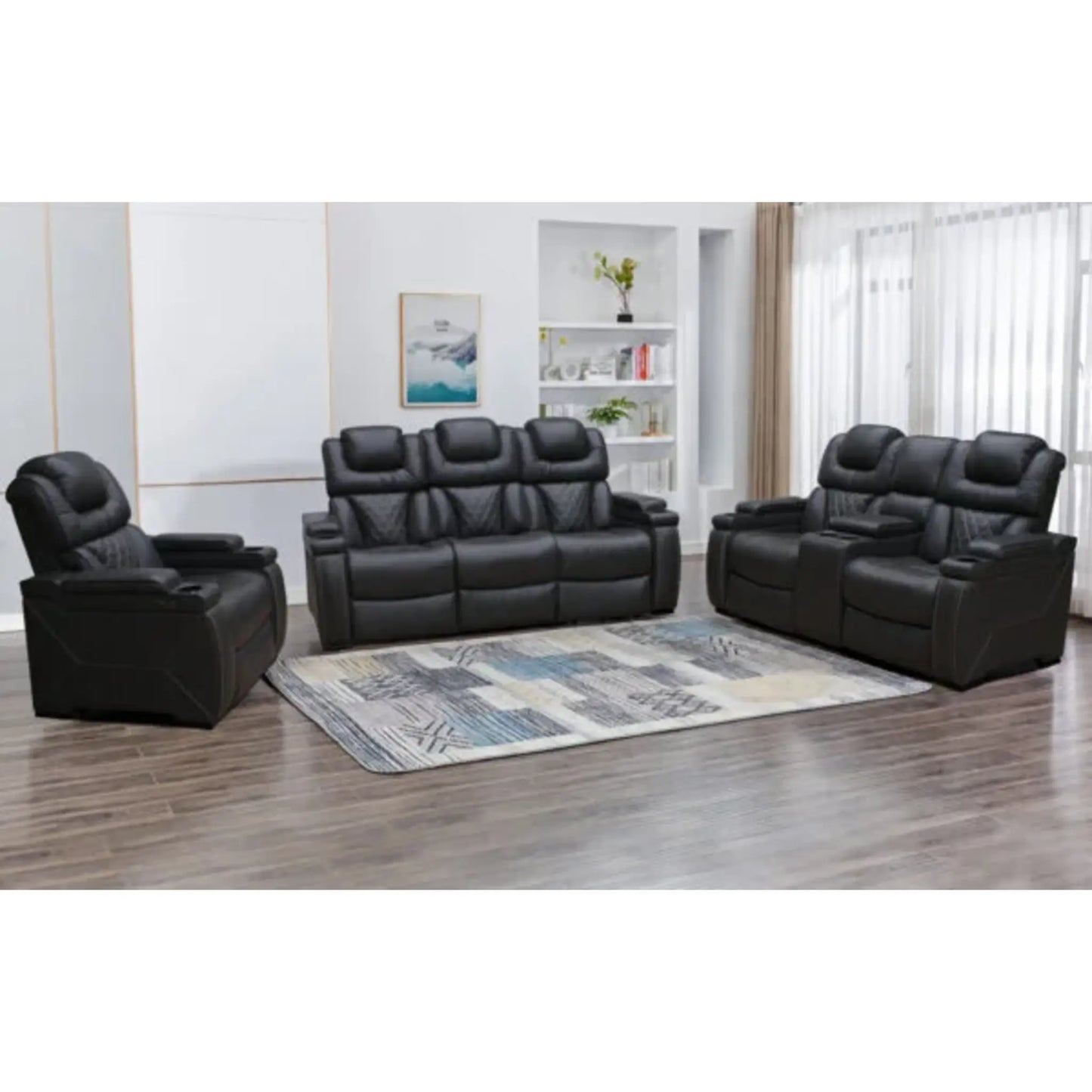 Transformer Dual Power 3pc Recliner Set