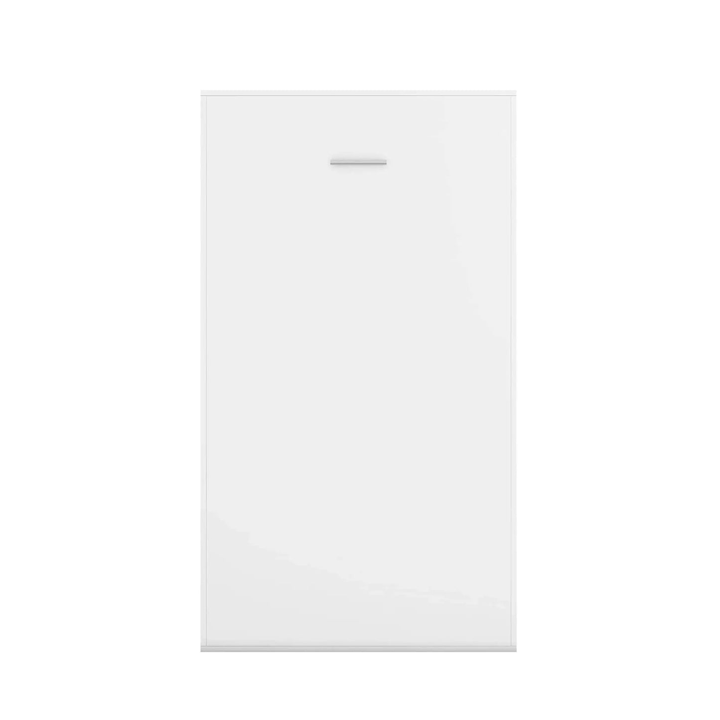 Wallie White Vertical Murphy Wall Pull Down Bed - Available in 3 Sizes