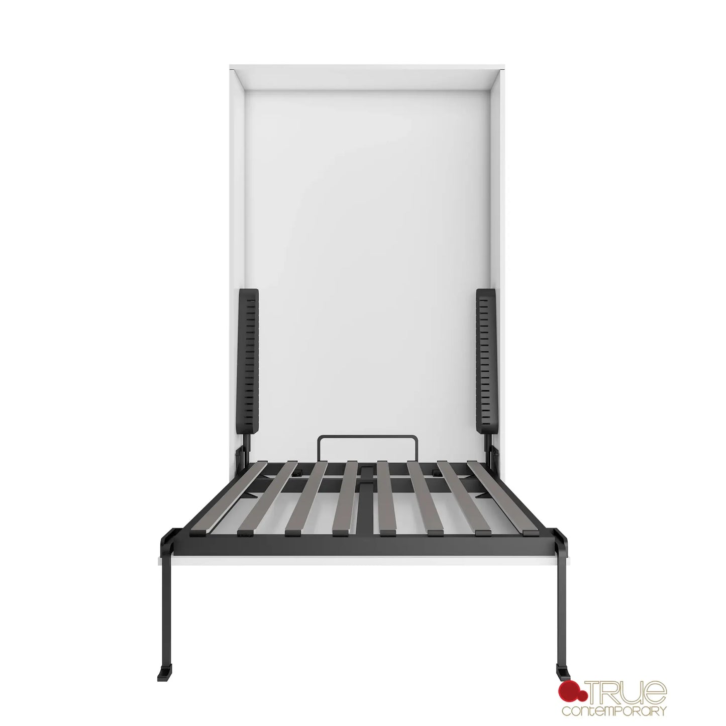 Wallie White Vertical Murphy Wall Pull Down Bed - Available in 3 Sizes