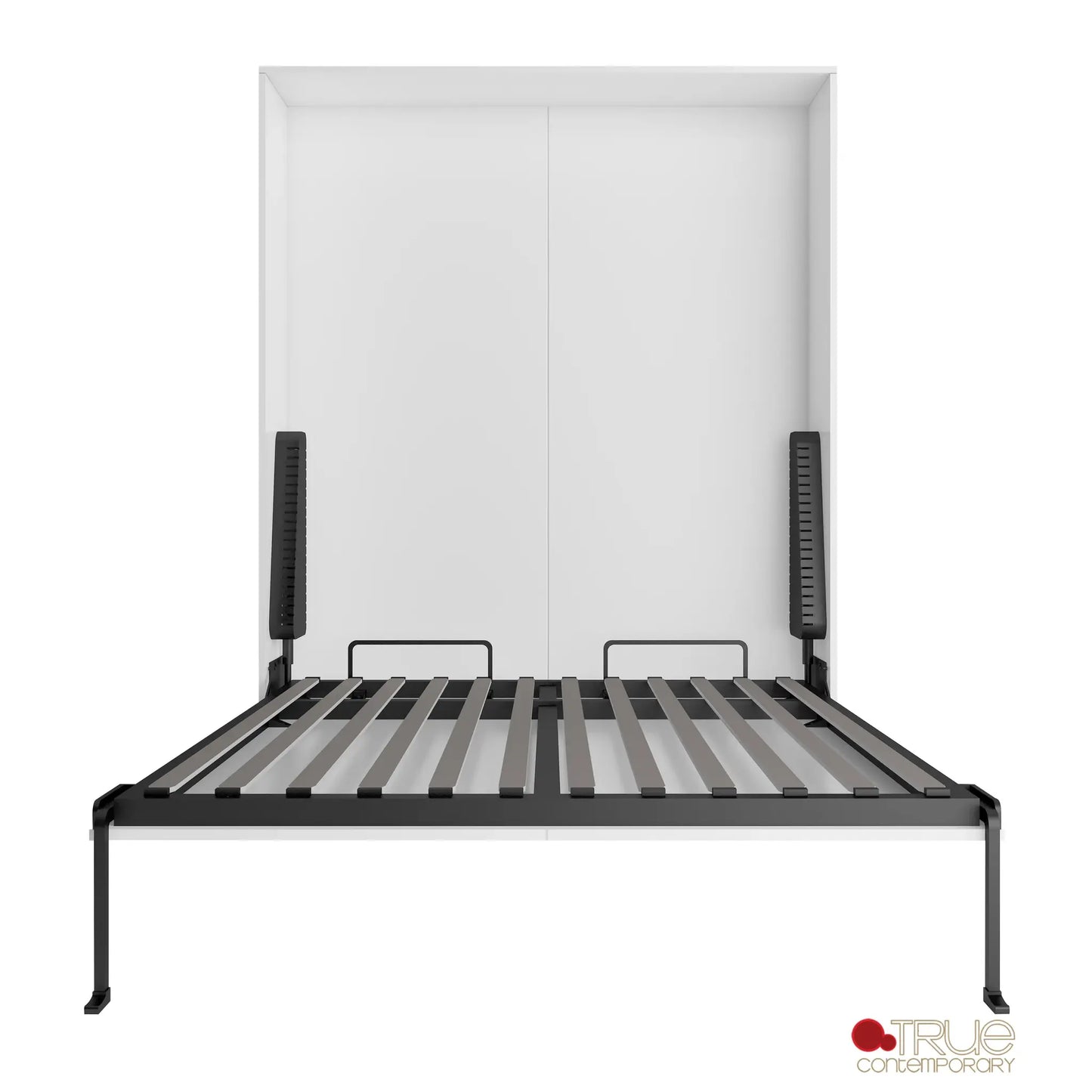 Wallie White Vertical Murphy Wall Pull Down Bed - Available in 3 Sizes