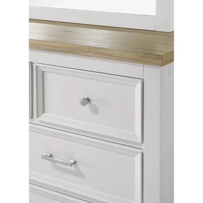 Cambridge King  6pc Bedroom Set - B127 - White / Black