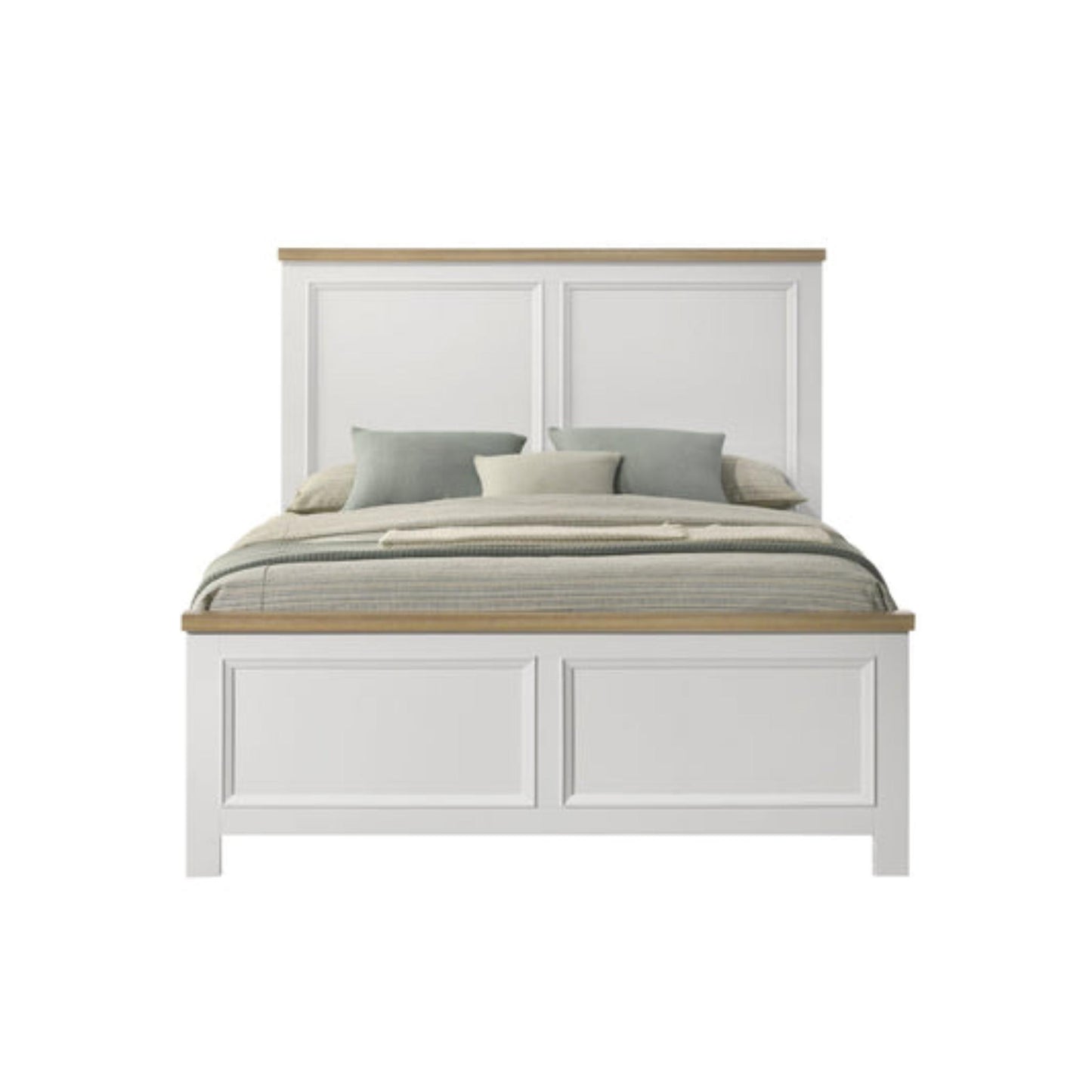 Cambridge Platform Full Bed B 127  - White / Black