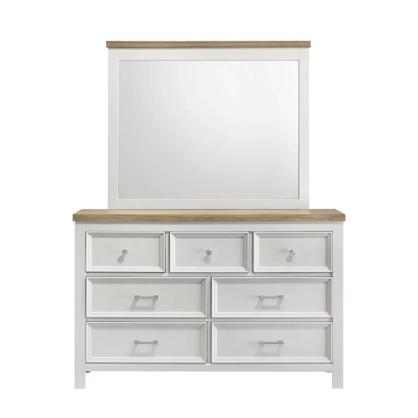 Cambridge King  6pc Bedroom Set - B127 - White / Black