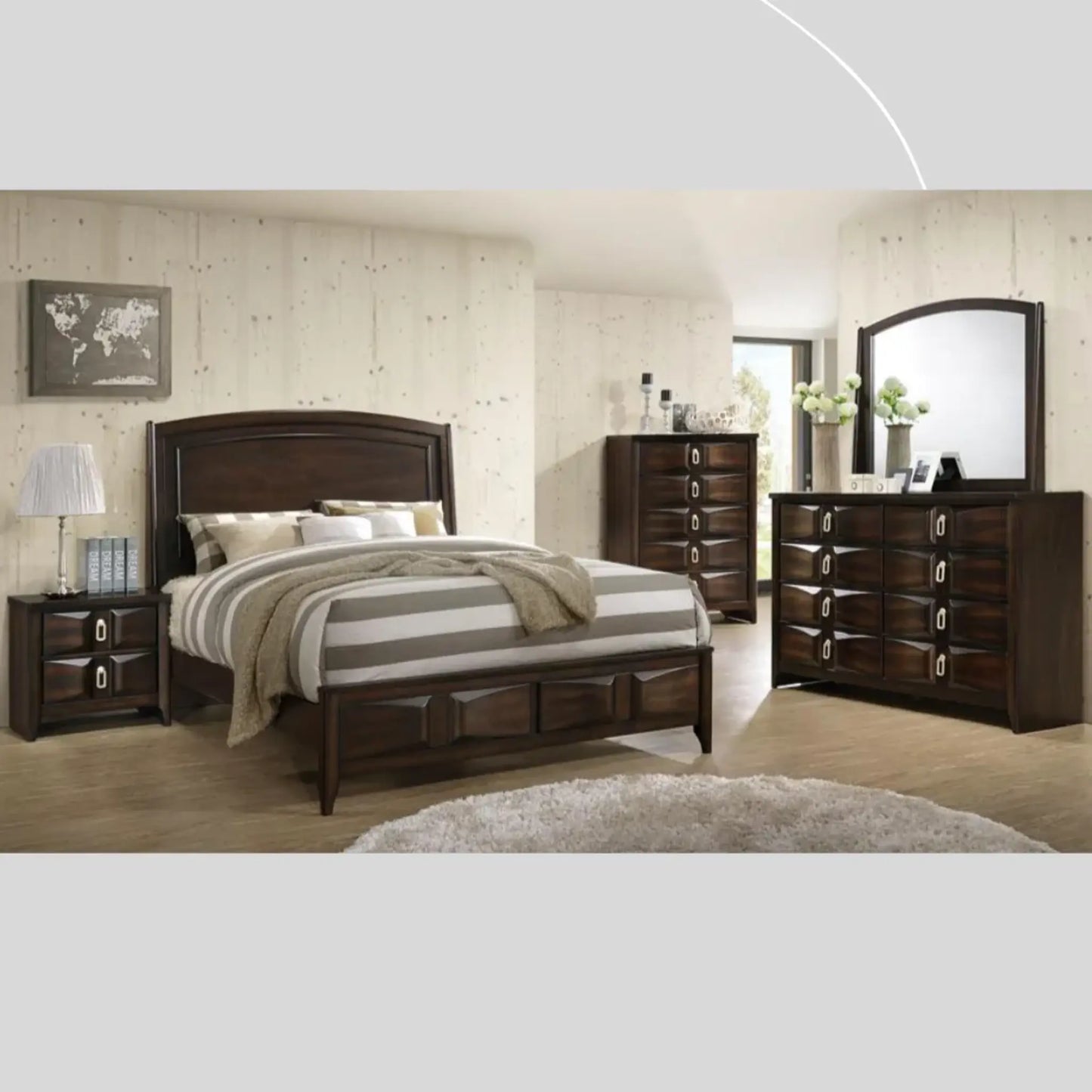 Oakley Bedroom Set B561 (Dark Brown)